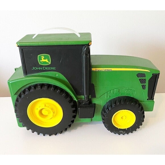 John Deere Ertl Plastic Carrying Case Toy Carrier Tractors Plastic Green - Picture 1 of 10